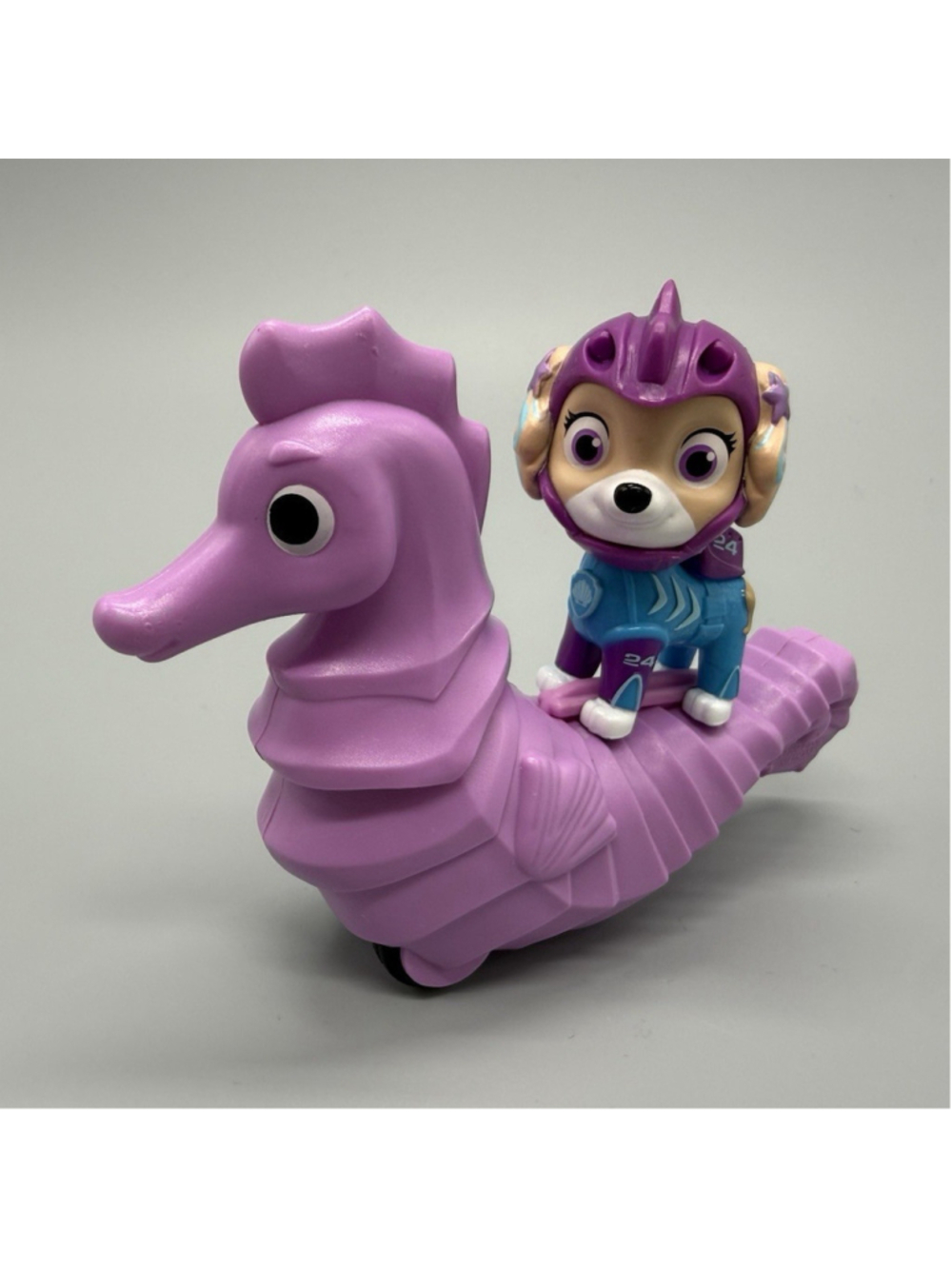 Nickelodeon PAW Patrol Coral Figure Set w/ Purple Seahorse Vehicle Plastic